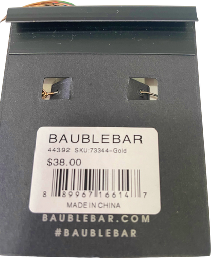 Baublebar Gold Statement Square Hoop Earrings