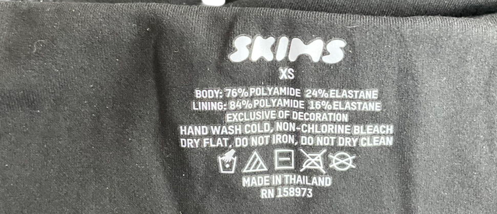 SKIMS Black Fits Everybody Bandeau Bra - Onyx UK XS