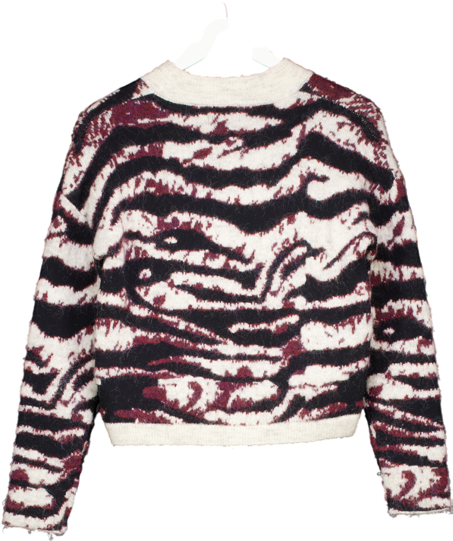 Bimba Y Lola Beige Mohair Wool Sweater UK S