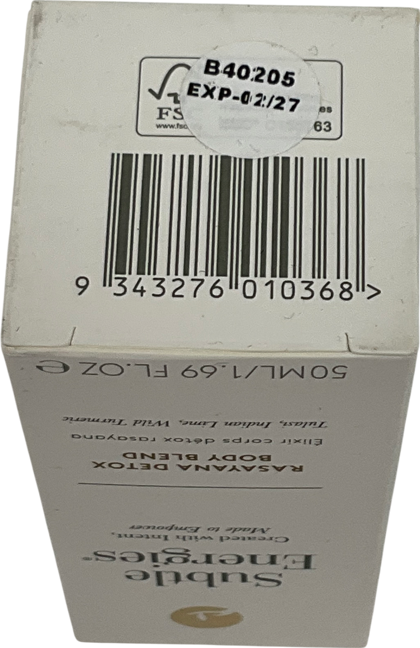 subtle energies Rasayana Detox Body Blend 50ml