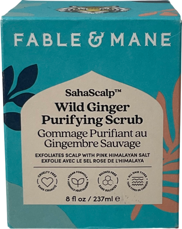 fable and mane Sahascalp Wild Ginger Purifying Scrub 237ml