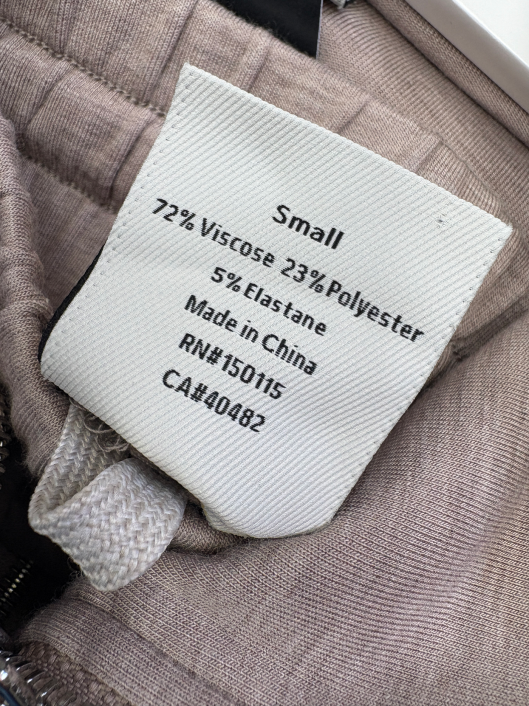 Varley Beige Doublsoft  2-piece Hawley Half Zip Sweater And Joggers set UK S