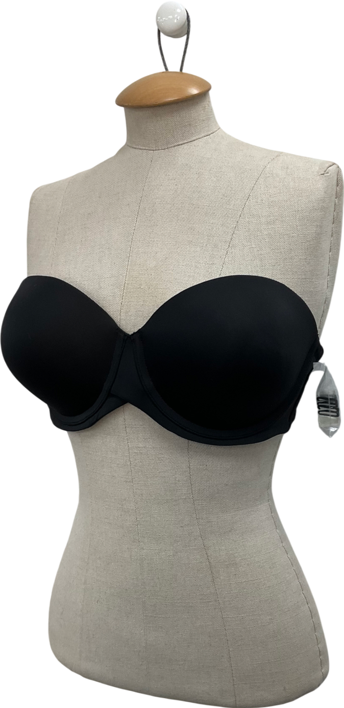 Melenca Black Push Up Strapless Bra UK 36DD