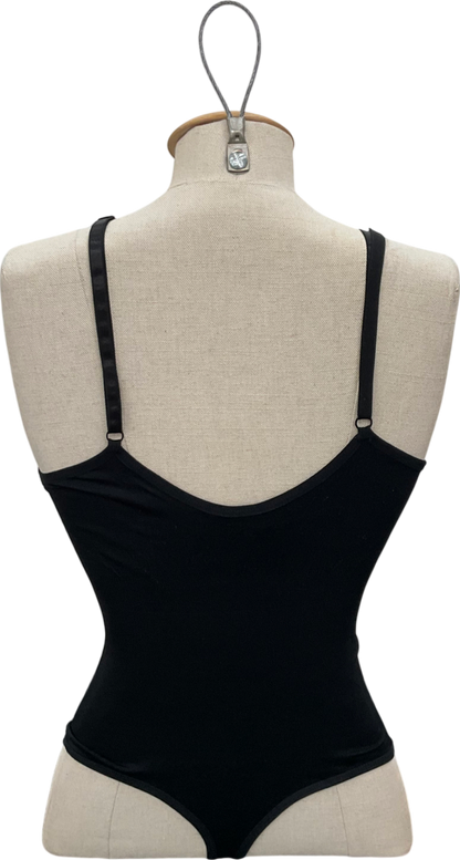 ibody Black Seamless Shapewear Smooth Bodysuit UK S