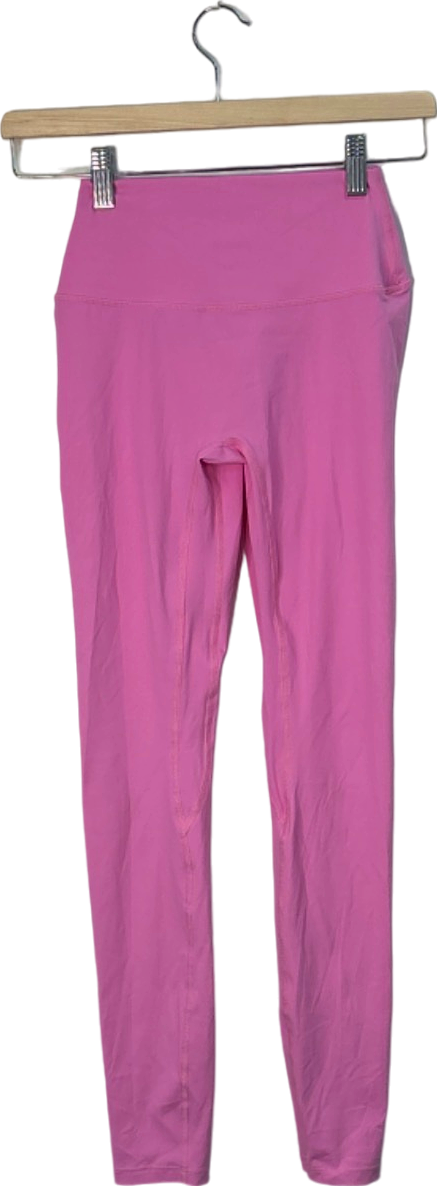 CSB Pink High-Waist Ruched Leggings Small