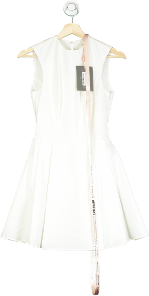 House of CB White Claretta Dress UK XS