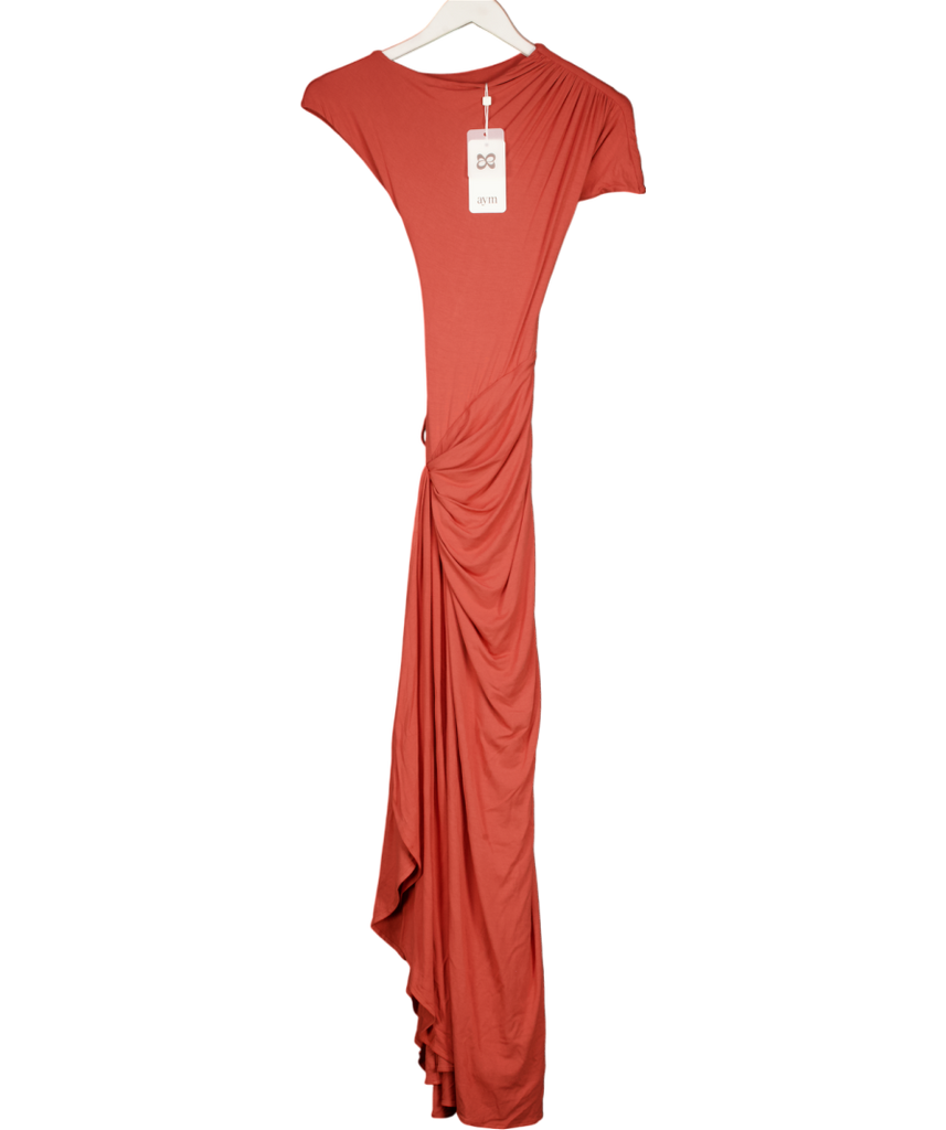 AYM STUDIOS Rust Brown Double Layer Venus Dress
