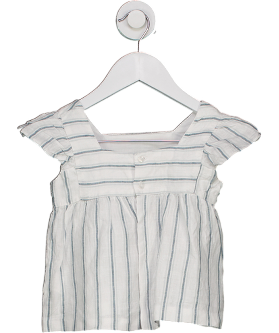 GOCCO White Striped Linen Top 3 Years
