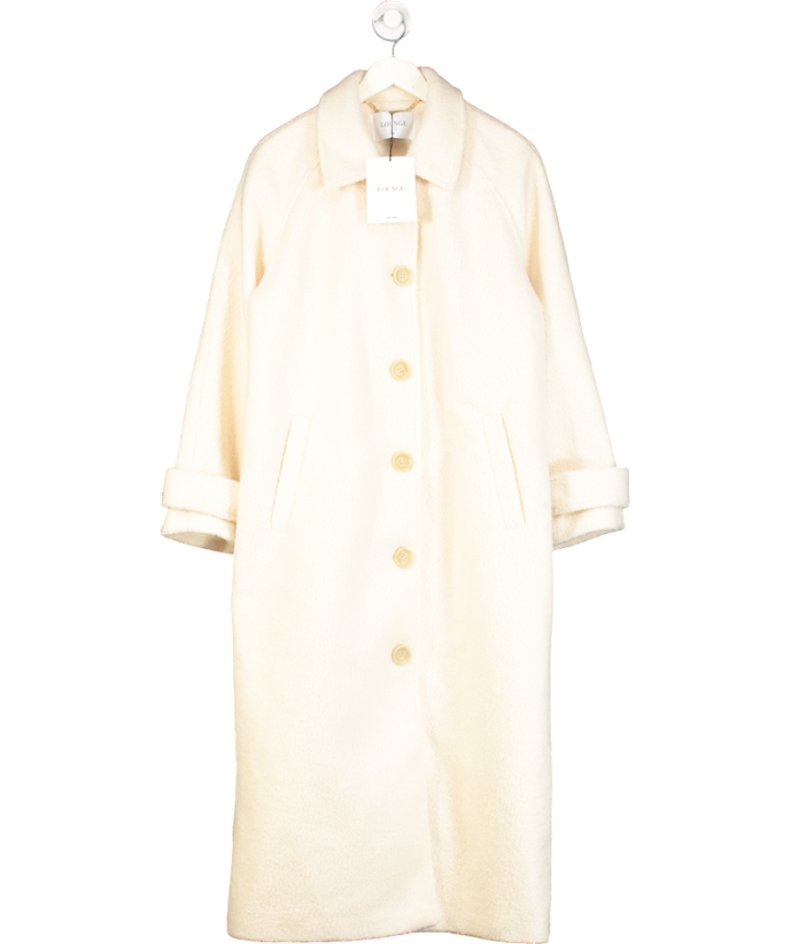 Lounge Underwear Cream Shearling Style Coat UK M
