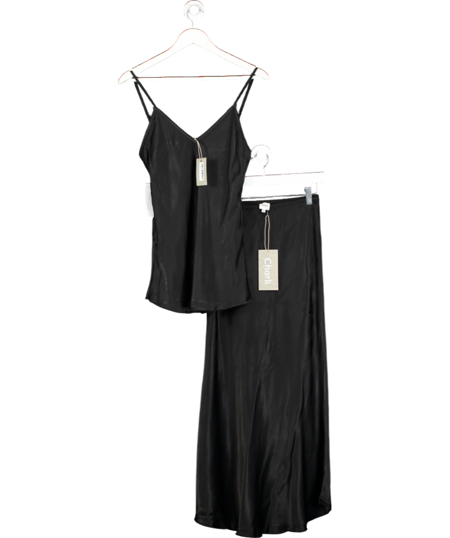 Charli Black Sasha Cami Top And Skirt Set One Size
