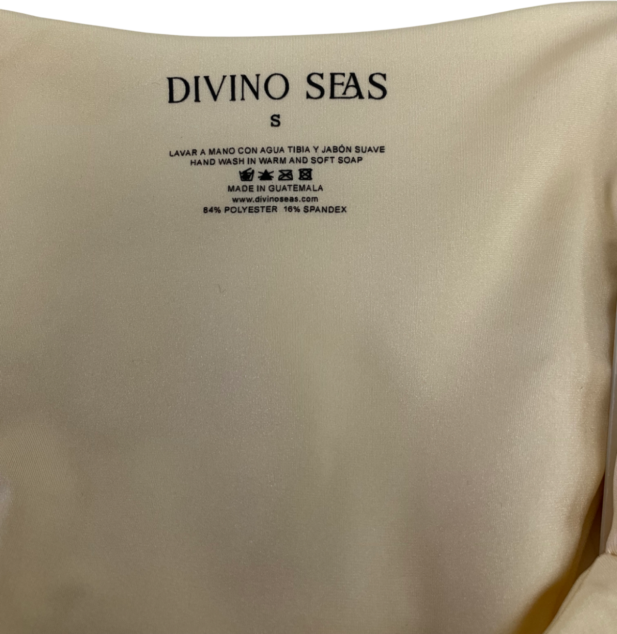 divino seas Cream Nasia  Bikini Bottoms UK S