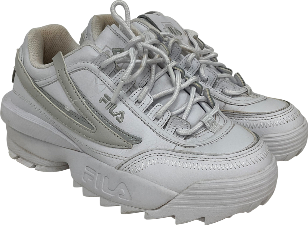 FILA White Fila Disruptor Ii Women's Trainers UK 5.5 EU 38.5 👠