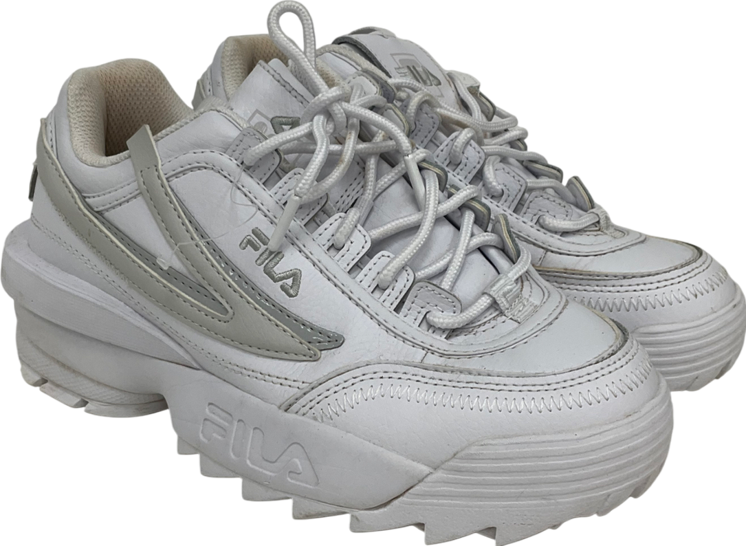 FILA White Fila Disruptor Ii Women's Trainers UK 5.5 EU 38.5 👠