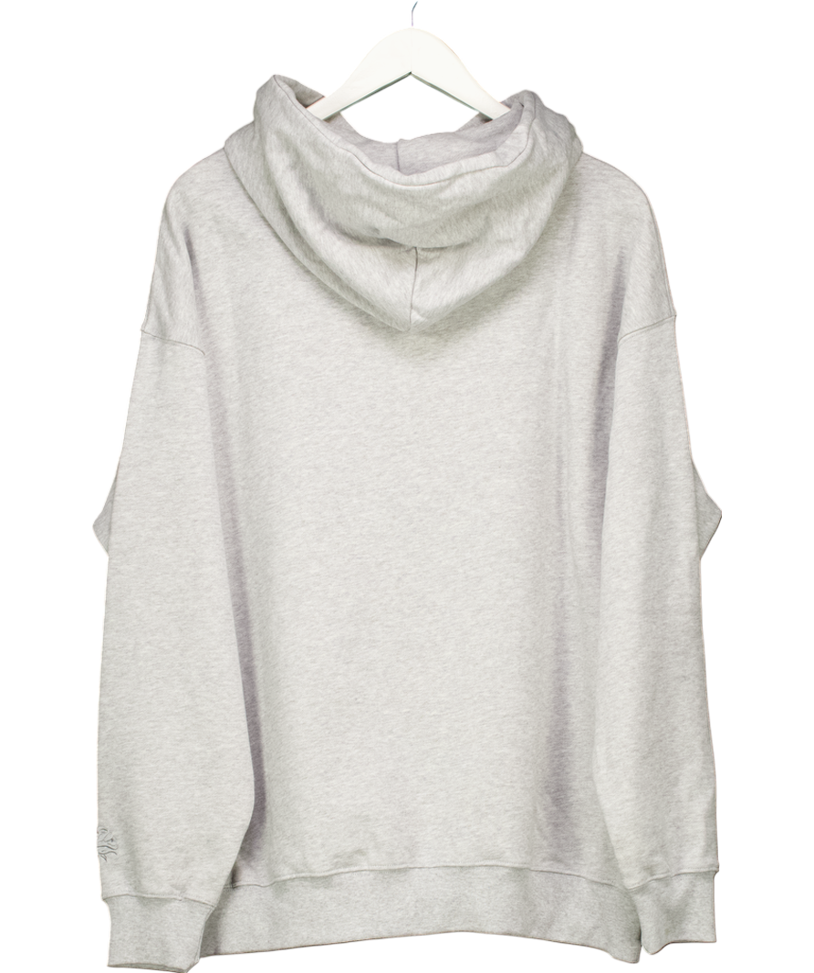 Beautifully said Grey Beautiful Inside Logo Hoodie UK S