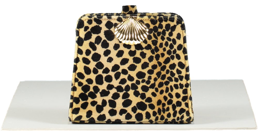 Rixo Leopard Velvet Bracelet strap Amelie Bag
