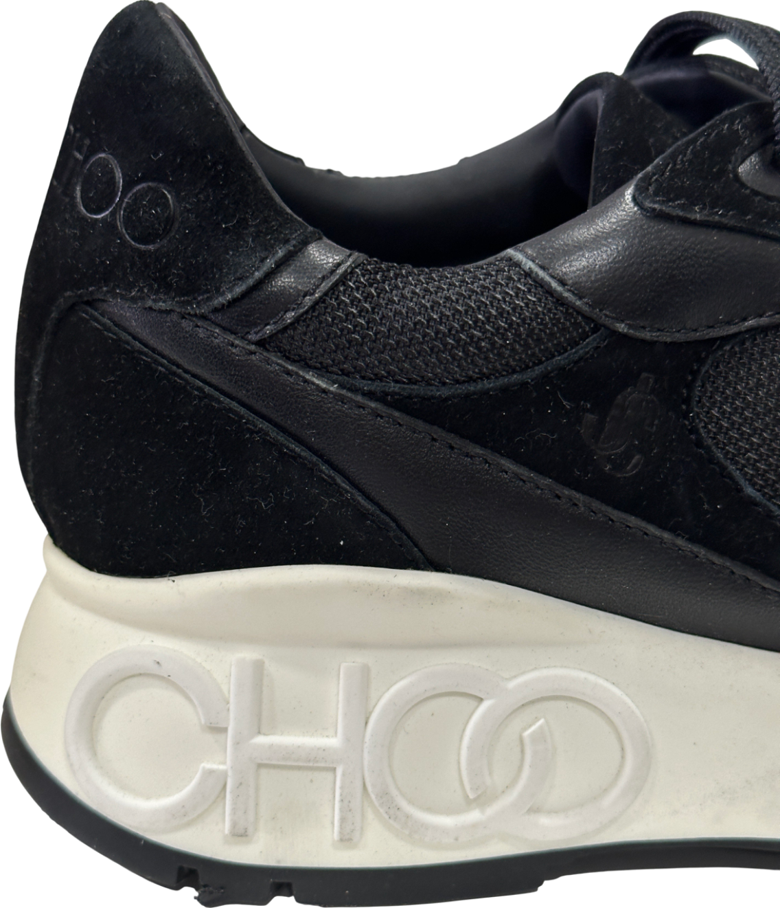 Jimmy Choo Black Landon Chunky Sneaker UK 4 EU 37 👠