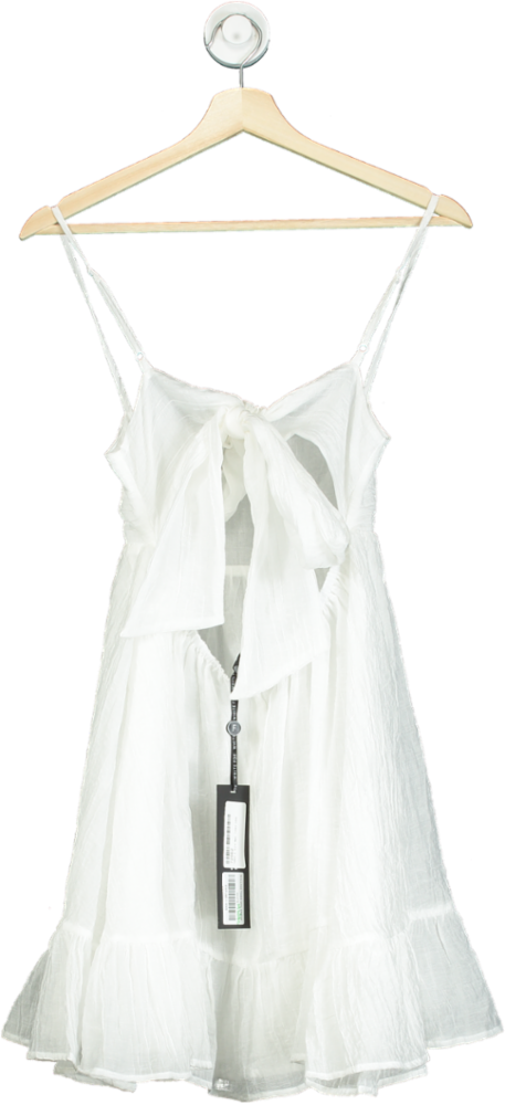 White Fox White Rolling Tides Mini Dress UK XXS