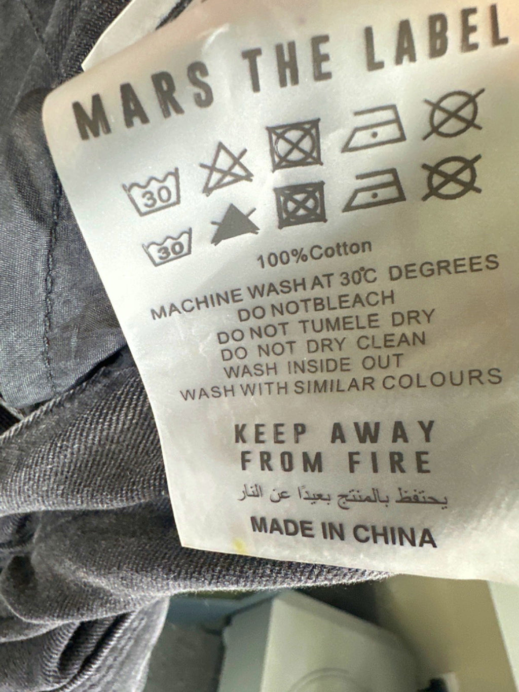 Mars The Label Dark Wash Cargo Boiler Suit Size M