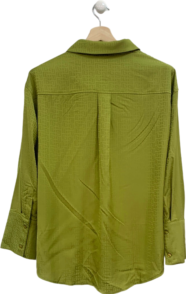 4th + Reckless Green Patterned Shirt UK 6