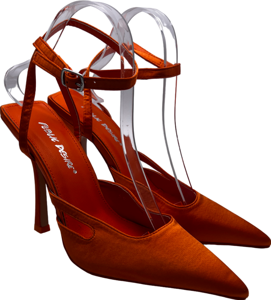 Public Desire Orange Heels UK 5 EU 38 👠