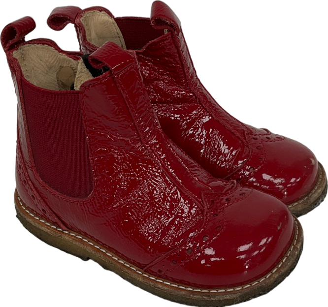 angulus Red Pèpè Patent Leather Boots UK 5.5 EU 22 👼