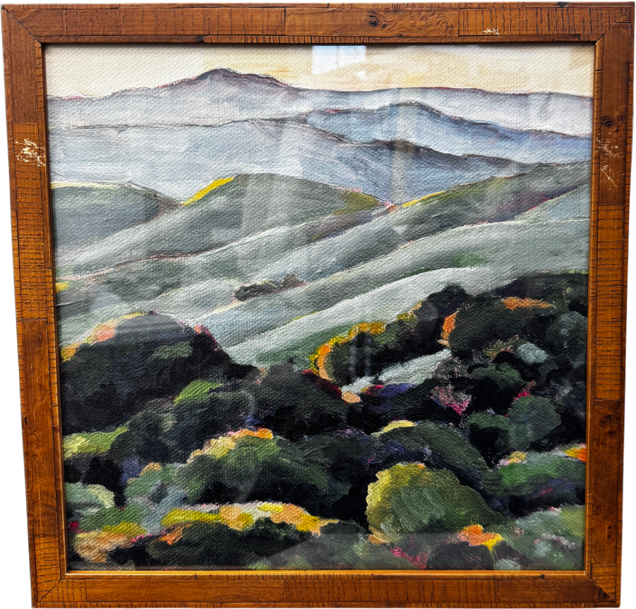 ARTFULLY WALLS Rolling Green Framed Print By Claire Whitehead