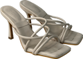 studio by charlotte Cream Strappy Heeled Mule UK 5 EU 38 👠