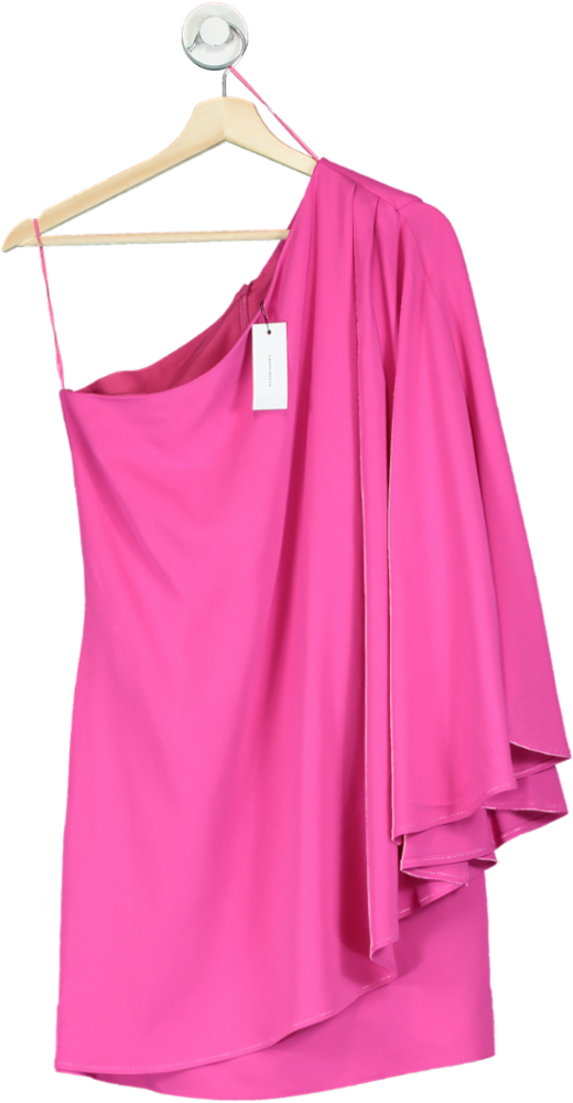 Karen Millen Pink One-Shoulder Dress UK 6