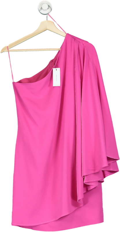 Karen Millen Pink One-Shoulder Dress UK 6