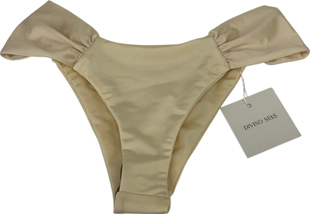 divino seas Cream Nasia  Bikini Bottoms UK S