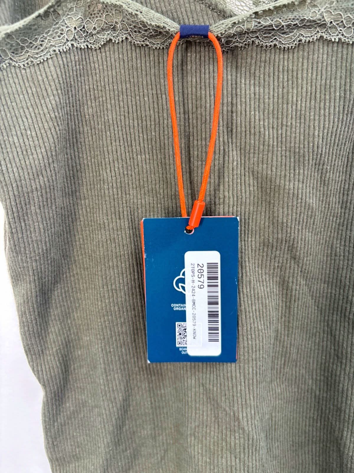 Superdry Olive Green Lace Trim Camisole S/M