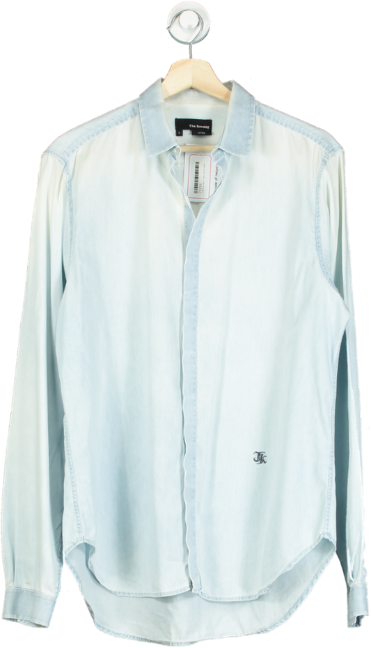 The Kooples Light Blue Denim Shirt UK L