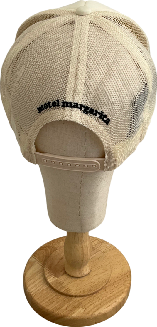 Motel Margarita Cream Margs Embroidered Cap One Size