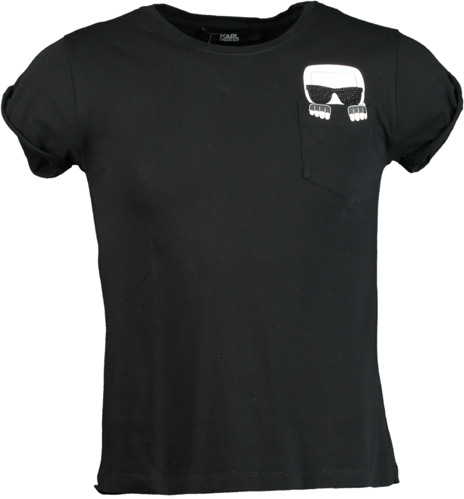 Karl Lagerfeld Black T-Shirt XS