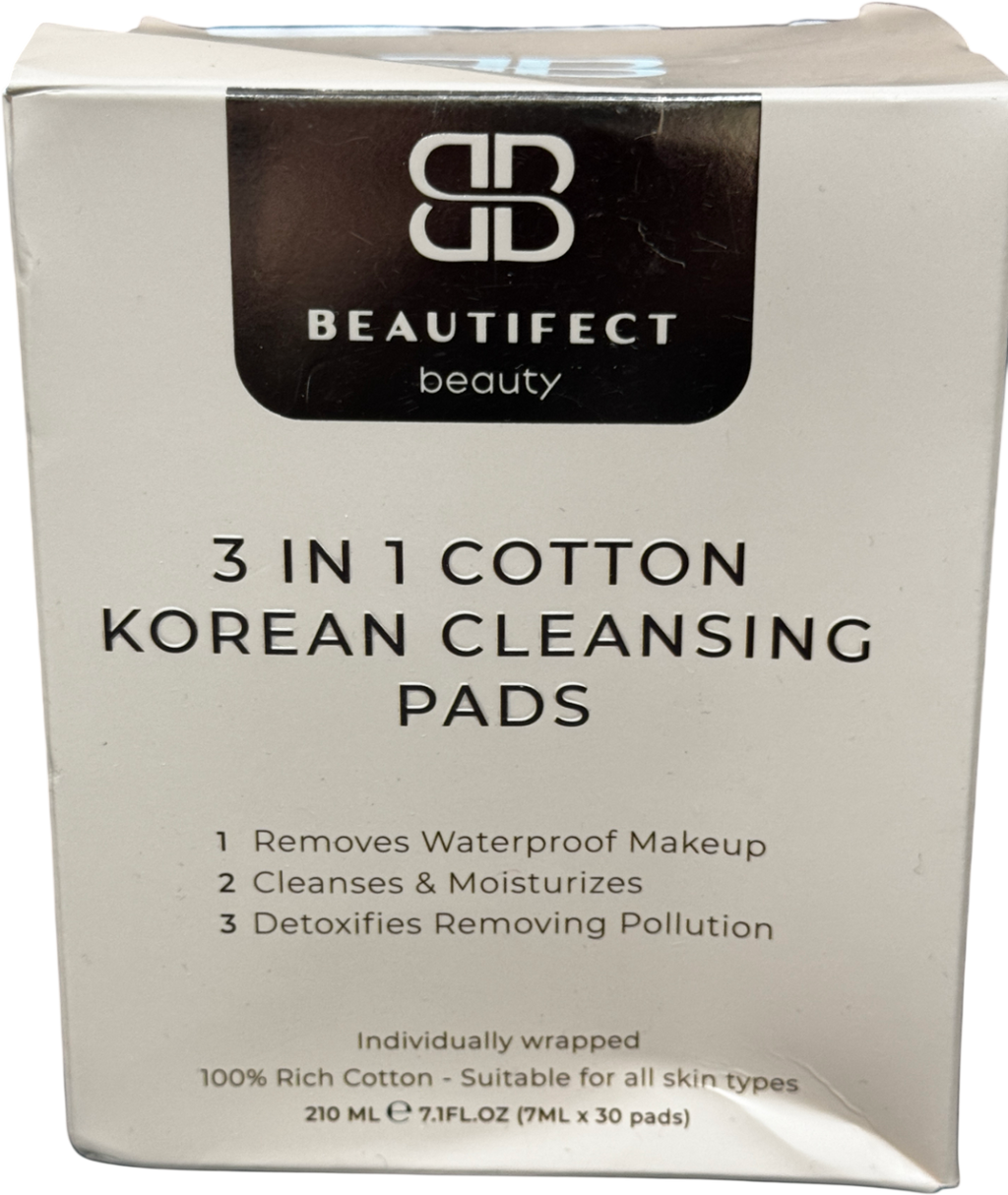BEAUTIFECT 3-in-1 Cotton Korean Cleansing Pads 30 X 7ML