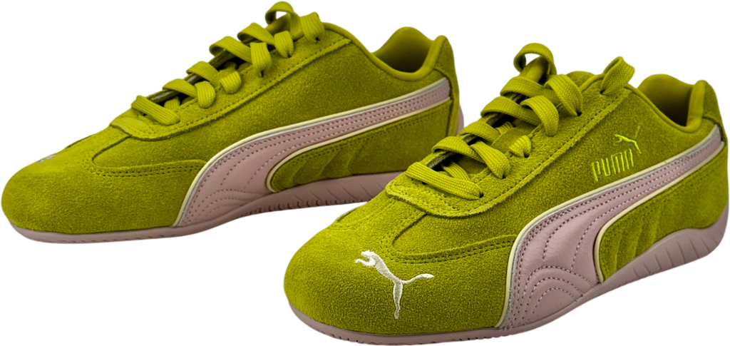 PUMA Green Speedcat Piping Suede Trainers - Sea Kelp/rose Mauve UK 4.5 EU 37.5 👠