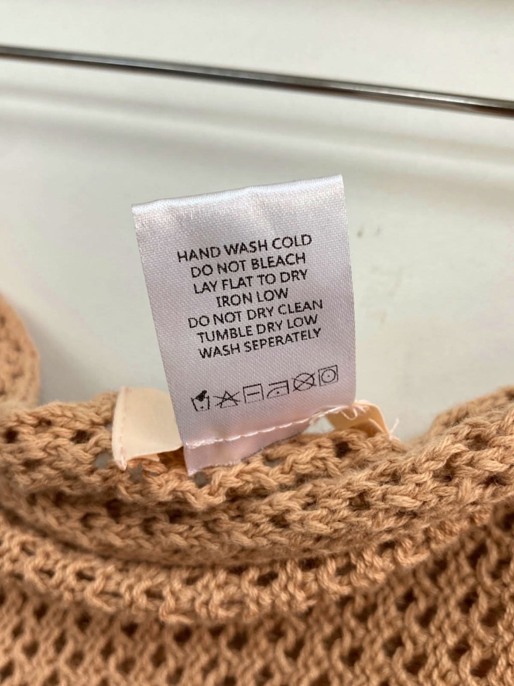 Camila Coelho Brown Crochet Wrap Skirt XS