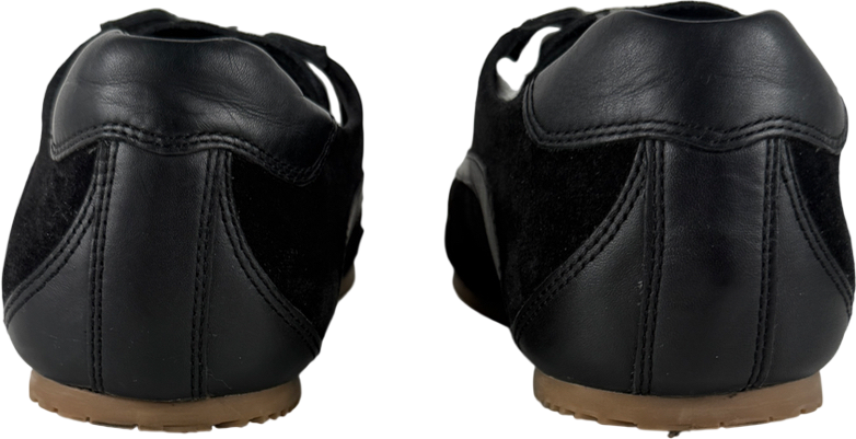 COS Black Minimal Suede Trainers UK 6 EU 39
