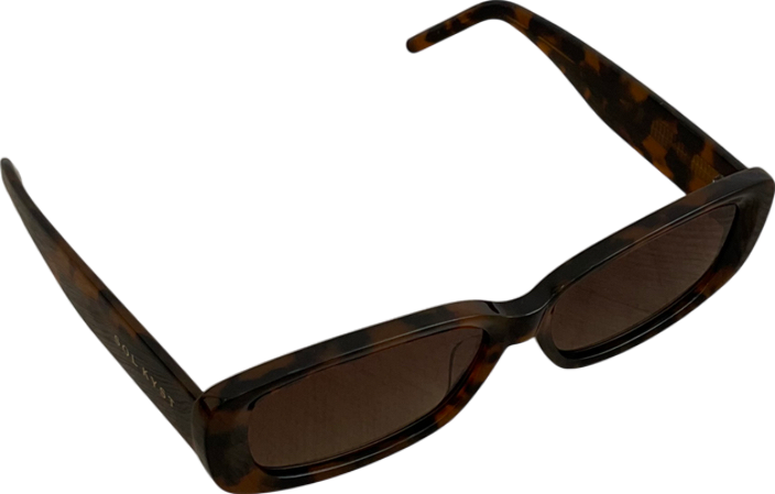 Sol Kyst Brown Monarch Sunglasses With Original Case One Size