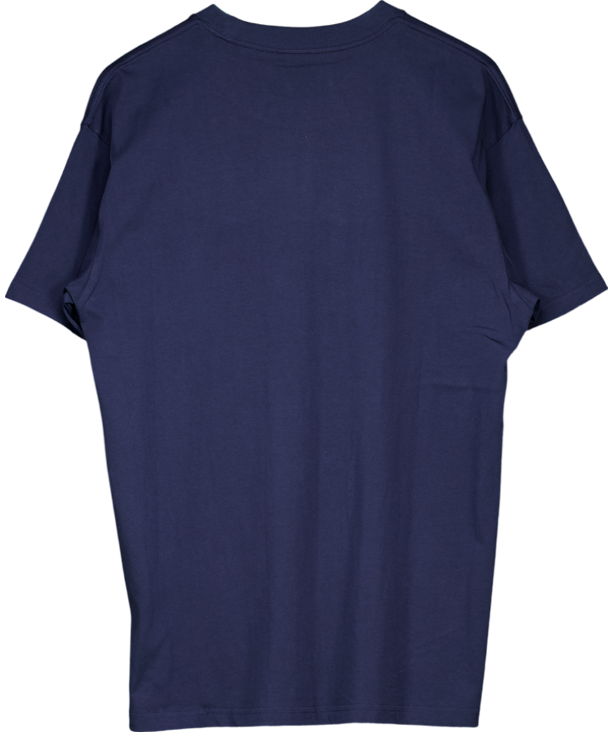 Carhartt WIP Blue Script Embroidery T-shirt UK M