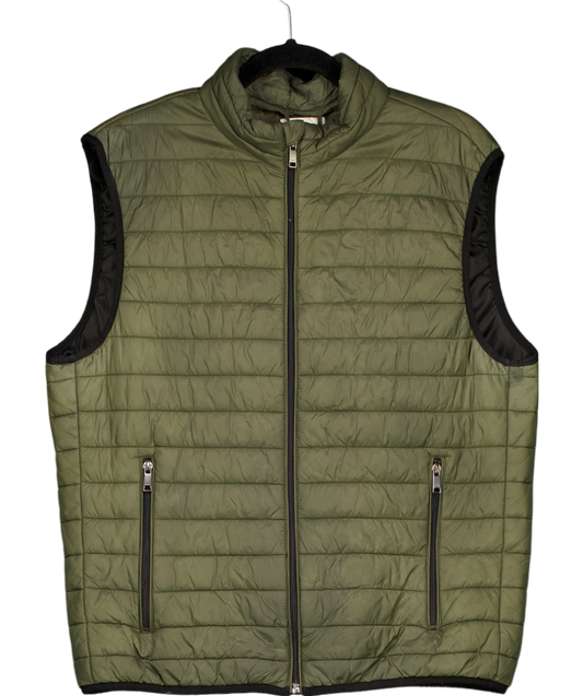 ZARA Green Lightweight Puffer Gilet UK L