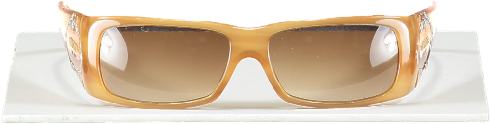 Prada Milano  Camel Logo Arm Sunglasses