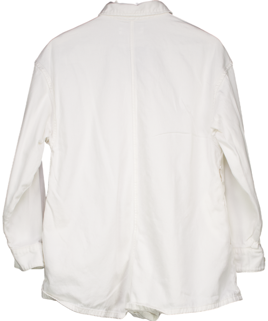 FRANKIE SHOP White Heavy Cotton playsuit UK XS