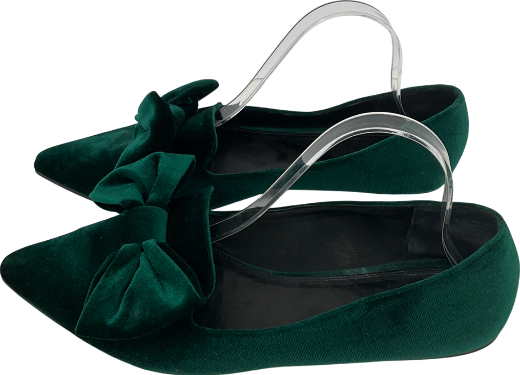 ASOS Green Sapphire Bow Detail Pumps UK 9 EU 42 👠