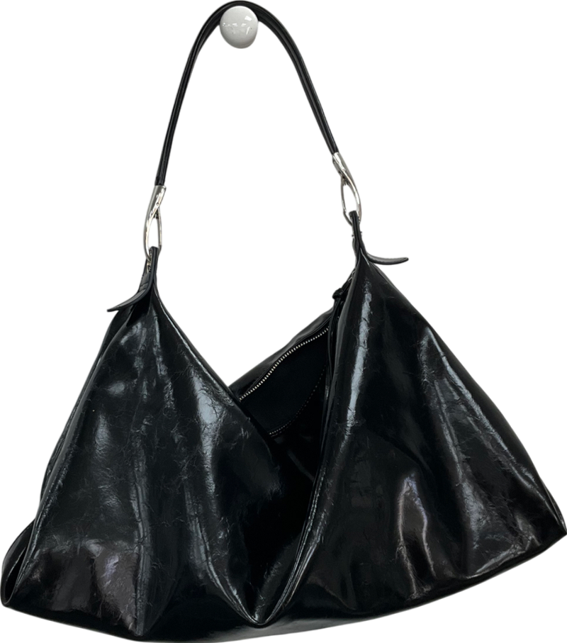 boohoo Black Slouchy Tote Bag