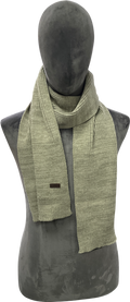 Barbour Green Knitted Scarf One Size