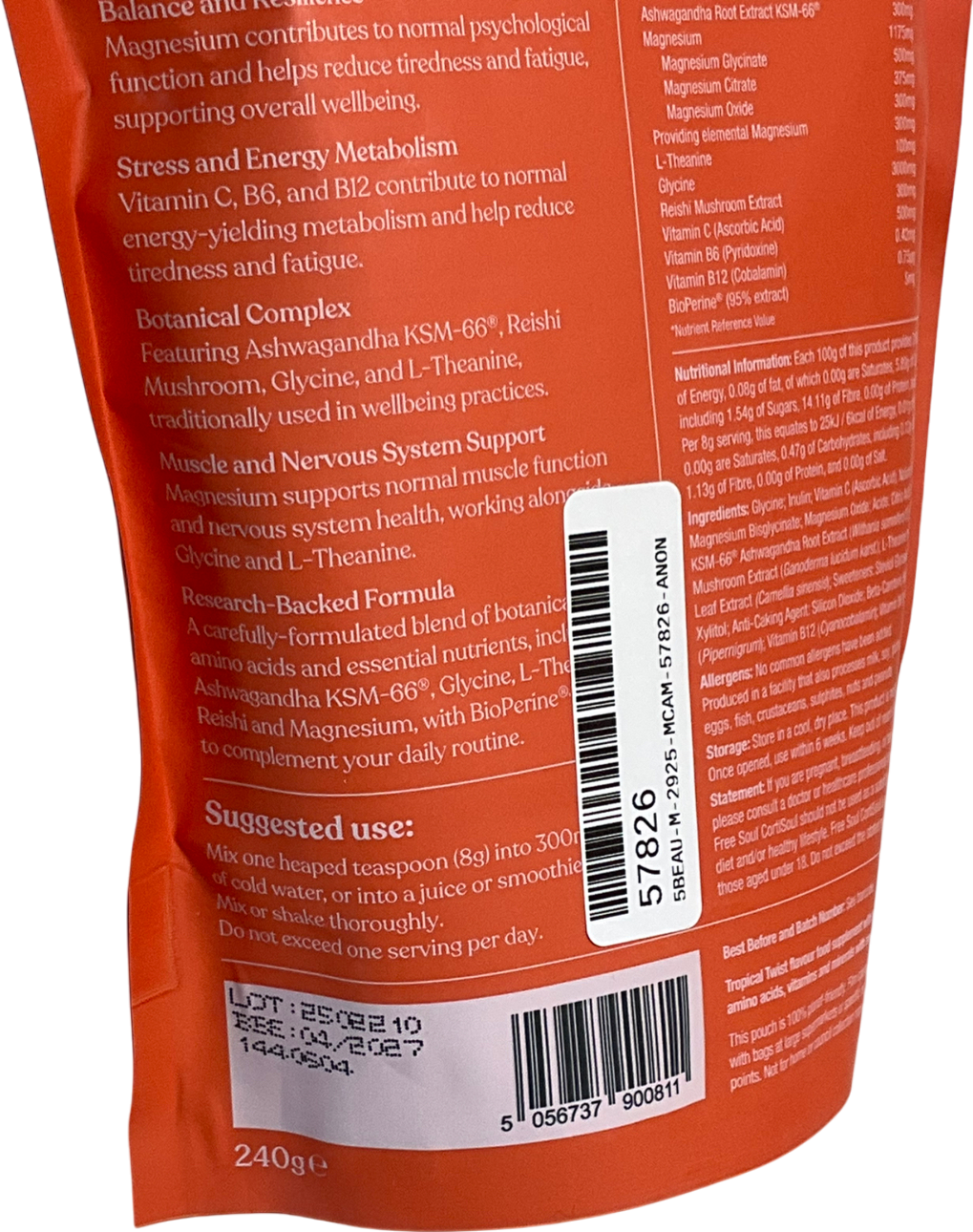 free soul Cortisoul - Balance, Calm, Restore 240g