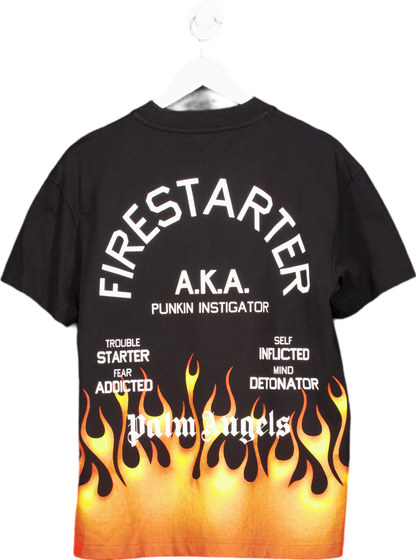 Palm Angels Black Firestarter T-Shirt UK S