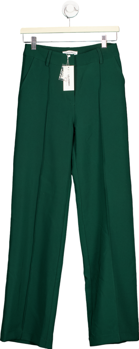 Venderby’s Green Wide-Leg Trousers UK S