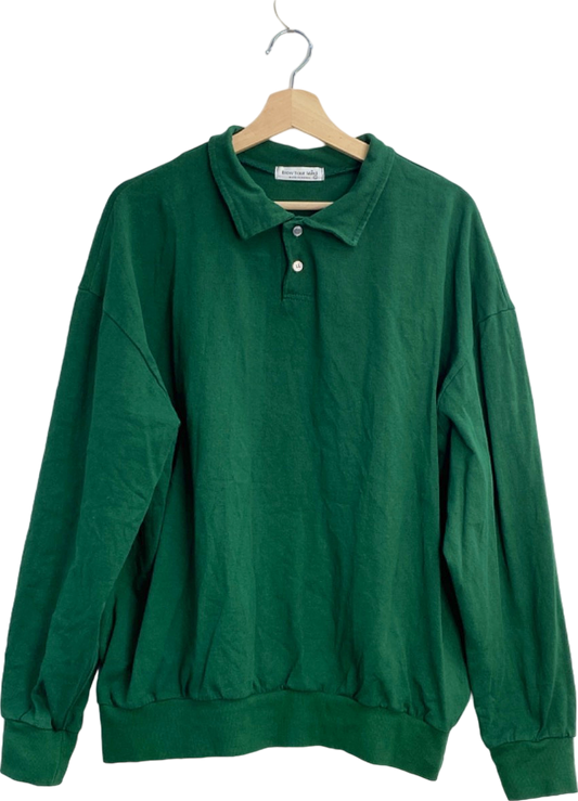 Blow Your Mind Green Polo Sweatshirt UK L